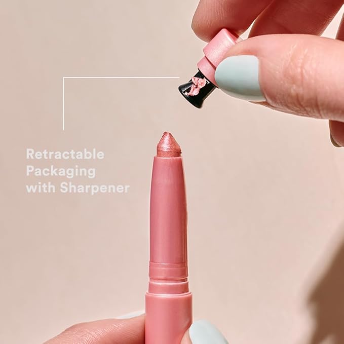 3INA The 24H Eye Stick - Creamy, Waterproof Formula - 2 In 1 Eyeshadow And Eyeliner - Highly Pigmented Shades - 24 Hour Long Lasting Wear - Sparkly Finish - 945 Sparkly Silver - 0.049 Oz