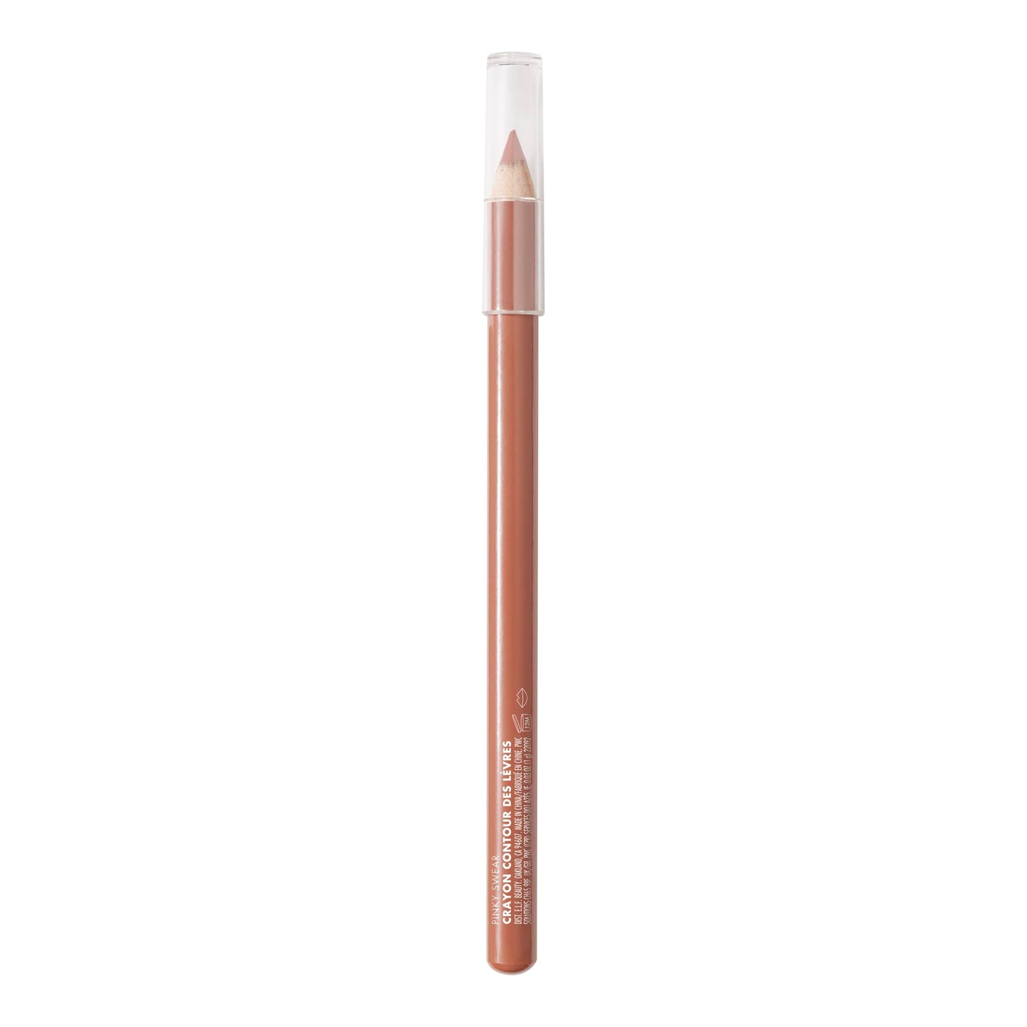 e.l.f. Cream Glide Lip Liner, Highly-Pigmented Pencil For Shaping & Sculpting Lips, Semi-Matte Finish, Vegan & Cruelty-Free, Pinky Swear