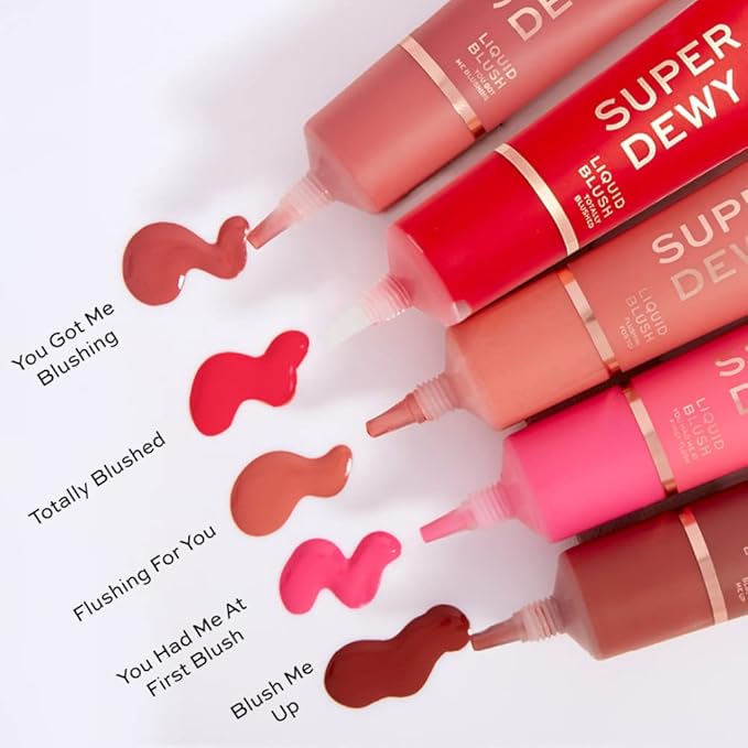Revolution Beauty, Superdewy Liquid Blush, Richly Pigmented & Buildable, Blendable Formula, You Had Me At First Blush, 0.5 Fl. Oz.