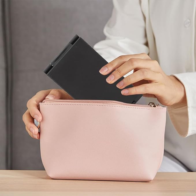 4 Way Mirror, Hair Mirrors 360 Degree Makeup Mirror Panel Foldable Haircut Handheld Plastic Frame Desktop for Braiding Hair Cutting Colouring Styling Home Multifunctional Portable No Blind Area