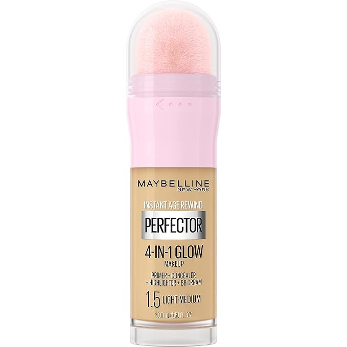 Maybelline New York Instant Age Rewind Instant Perfector 4-In-1 Glow Makeup, Light/Medium