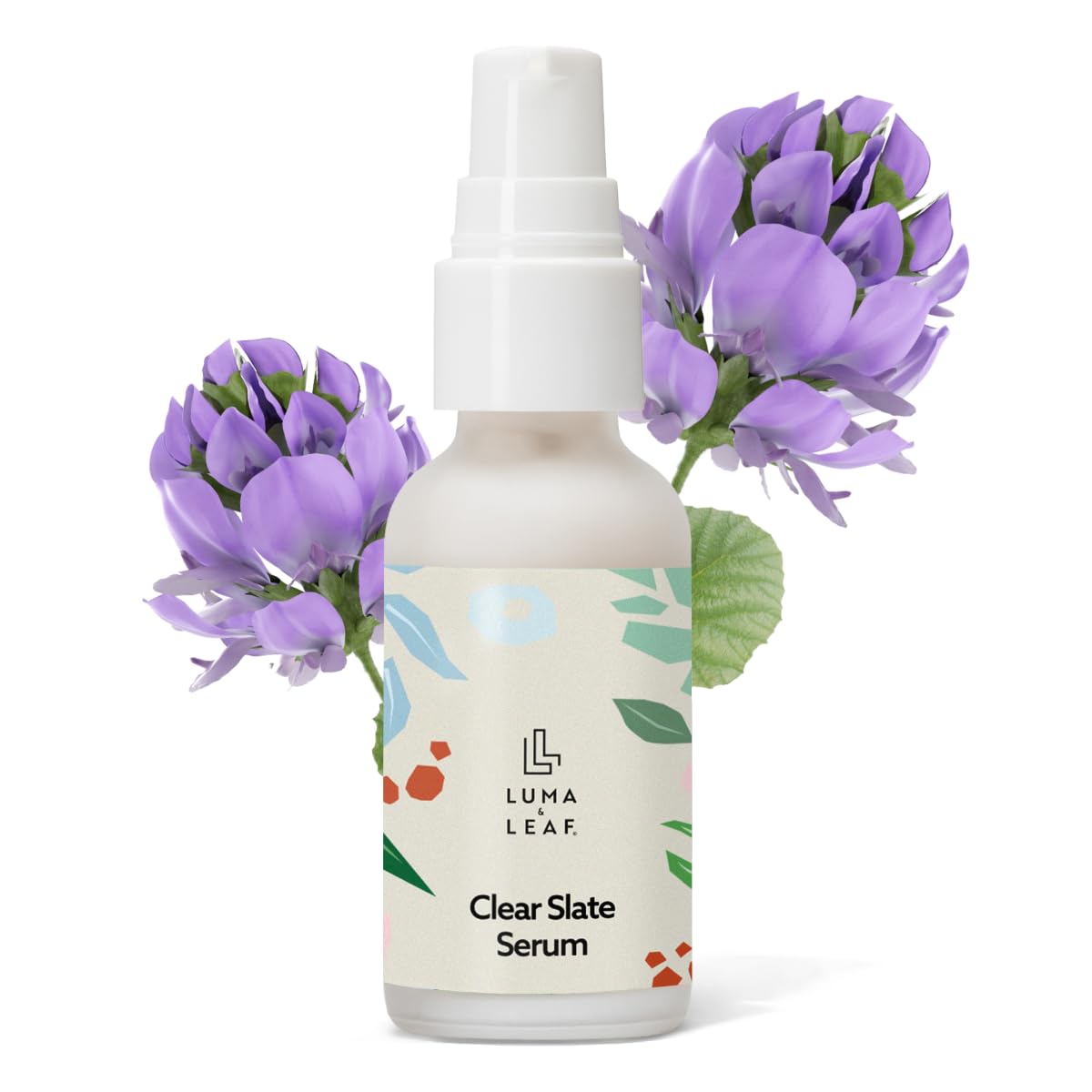 LUMA & LEAF Clear Slate Niacinamide Serum for Face – Redness & Acne Relief with Bakuchiol & Aloe Vera – Hydrating Vegan Daily Face Serum for Oily & Combination Skin