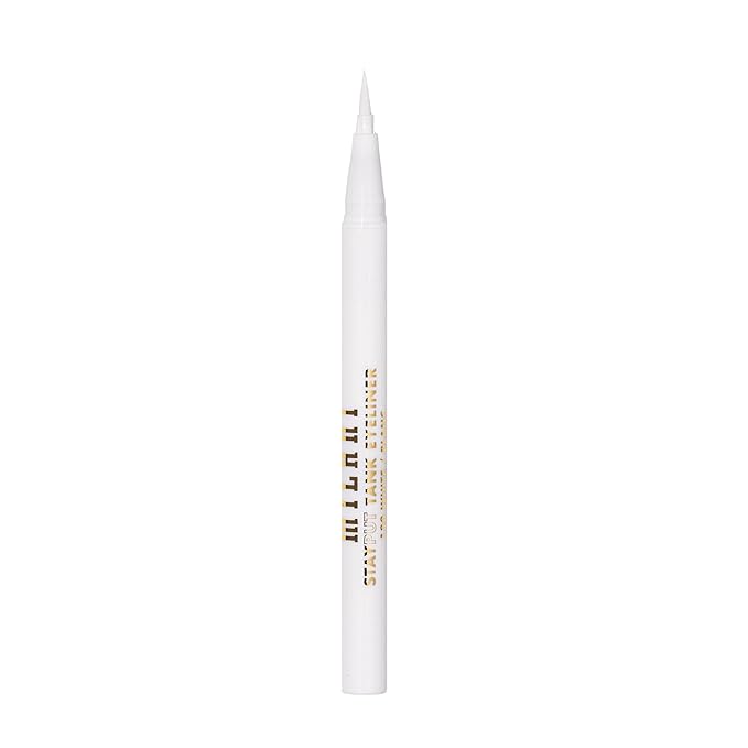 Milani The Tank Liquid Eyeliner - No-Skip Liquid Eyeliner Pen, Waterproof Formula, Makeup Pen, Long Lasting & Smudgeproof - 130 White