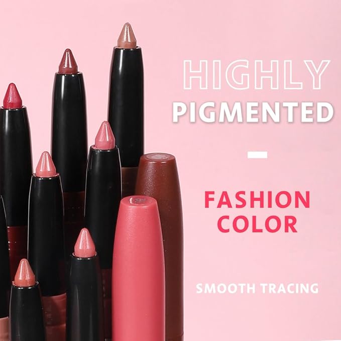 Matt Nude Lipstick Lipliner Lip Crayons Pack Set,Velvet Moisture Smooth Matte Lipstick Pencils,Waterproof&Waterlasting, (01, Pack of 1)