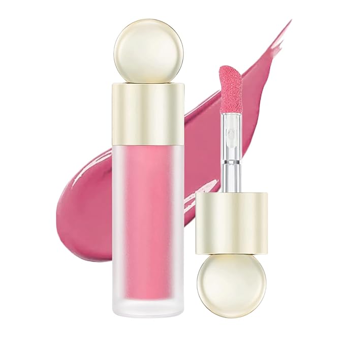 Liquid Blush, Matte Liquid Cream Makeup Dual Use for Cheeks and Lips, Long-Lasting, Smudge Proof, Moisturizing Face Blush Stick for Cheek, Pink Lip gloss for Girl
