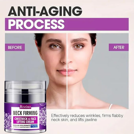 Collagen Face & Neck firming cream - best for tightening sagging skin, Neck Tightening Cream Neck Lift, Day & Night Neck Cream Moisturizing, Lifting & Recovery
