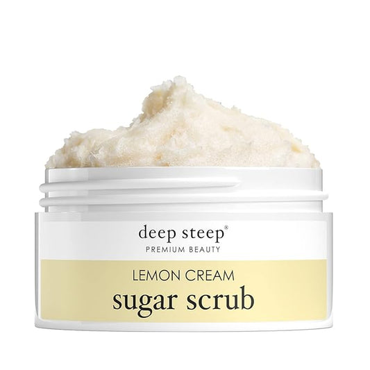 Deep Steep Sugar Scrub, 8oz (Lemon Cream)
