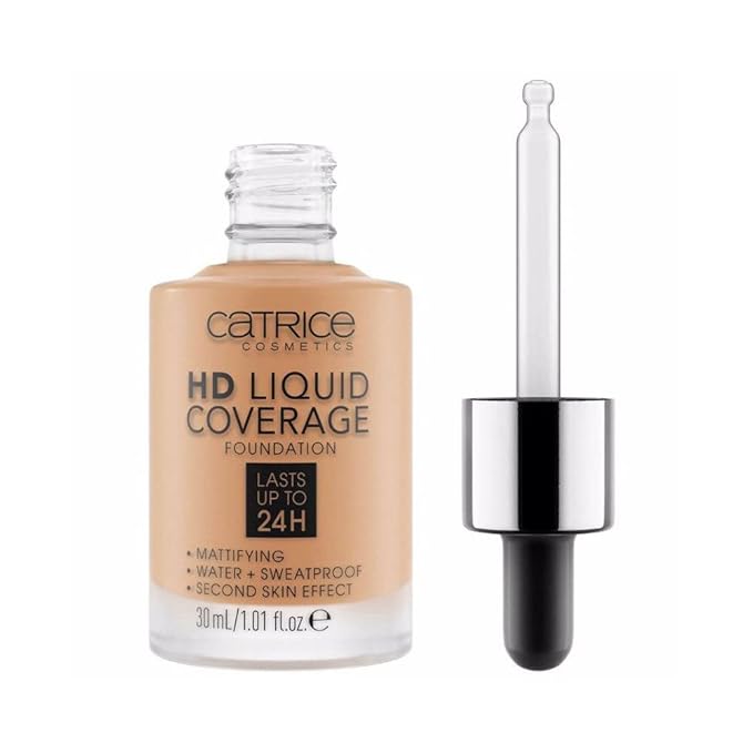 Catrice | HD Liquid Coverage Foundation | High & Natural Coverage | Vegan & Cruelty Free (035 | Natural Beige)
