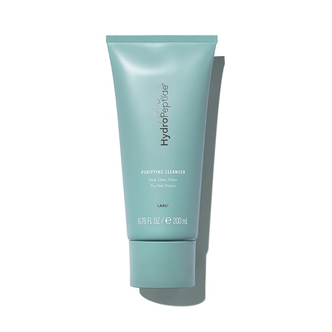 HydroPeptide Purifying Facial Cleanser, Pore-Perfecting Face Wash Absorbs & Balances Natural Oils, 6.76 Ounce