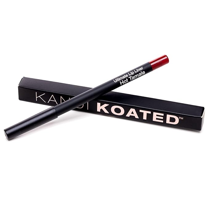 Kandi Koated Edge Lip Liner Pencil [Hot Tamale] Vegan Lip Liner | Paraben-Free, Cruelty-Free Formula with Vitamin E and C | Beauty & Makeup
