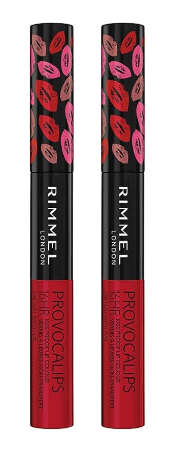 Rimmel Provocalips Lip Colour, Play with Fire, 0.14 Fluid Ounce (Pack of 2)