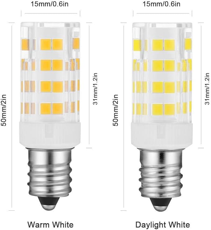 2 Pieces 6K T Type LED Light Bulb, Mirror Replacement Bulbs - Lighted Make Up Mirror Bulbs 20W Replacement Bulbs for Double Sided Illuminated Mirror