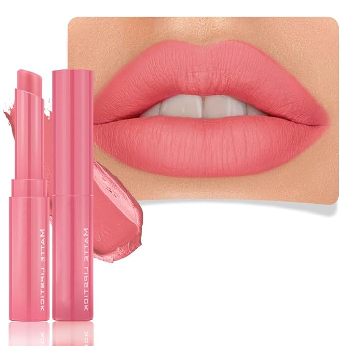 6-Color Velvet Matte Lipstick Balm-in-Pencil for Lips Makeup, Ultra Hydrating, Long-Lasting High lmpact Color Soft Finish, Waterproof Moisturized Lips