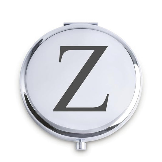 Personalized Gifts for Women Girls, Initial Compact Mirror, Unique Mothers Day Birthday Gifts for Friends Mom Wife Grandma Sister Daughter, 2025 Graduation Gifts for Her College Medical High School