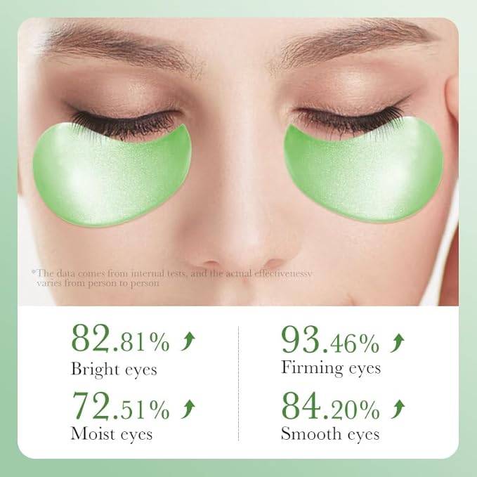 Aloe Vera Eye Mask- 60 PCS Aloe Vera Under Eye Patches-Under Eye Patches for Dark Circles,Eye Puffiness & Dark Circles Treatment,Reduces Wrinkles & Fine Lines,Improves & Firms Eye Skin
