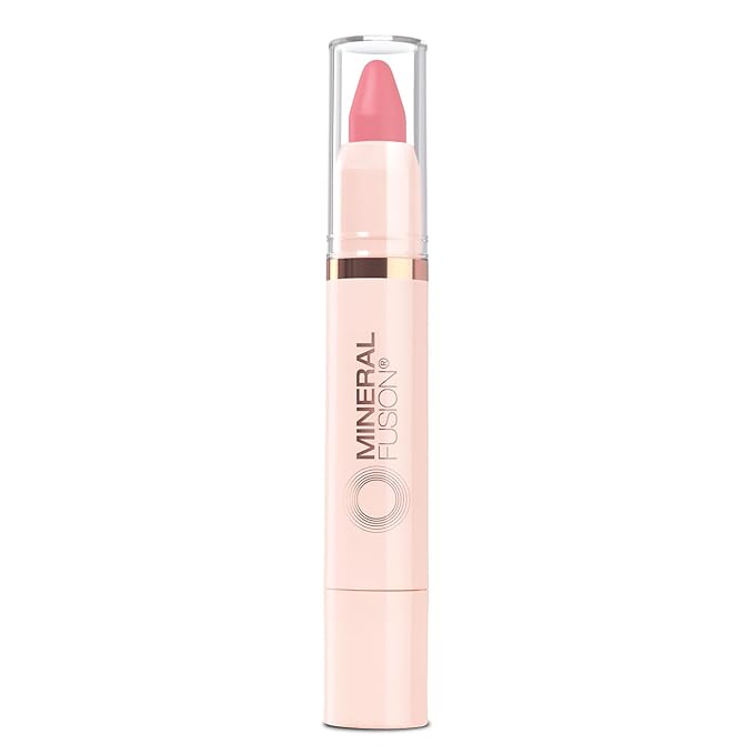 Mineral Fusion NEW Sheer Moisture Lip Tint, Buildable Lip Color, Hydrating Lip Balm with Jojoba Oil, Shea Butter & More, Hydrates & Nourishes, FD&C Dye-Free & Hypoallergenic, Grateful, Fuchsia Pink