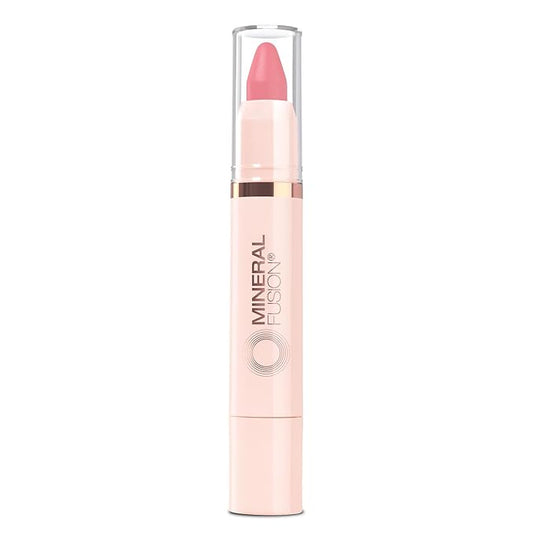 Mineral Fusion NEW Sheer Moisture Lip Tint, Buildable Lip Color, Hydrating Lip Balm with Jojoba Oil, Shea Butter & More, Hydrates & Nourishes, FD&C Dye-Free & Hypoallergenic, Grateful, Fuchsia Pink