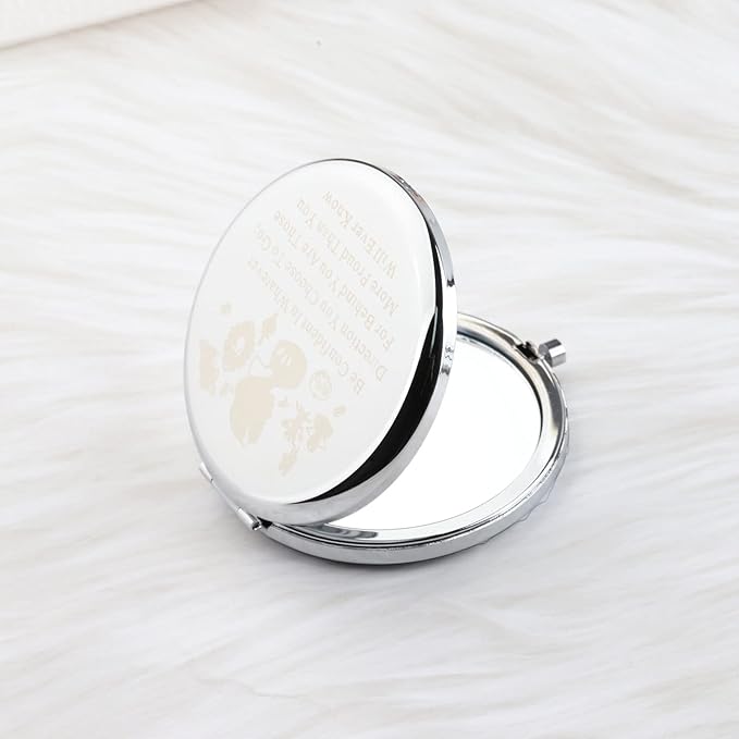 LQRI Snow W Princess Makeup Mirror Faily Cartoon Tales Princess Compact Makeup Mirror Faily Cartoon Tales Film Fans Gift