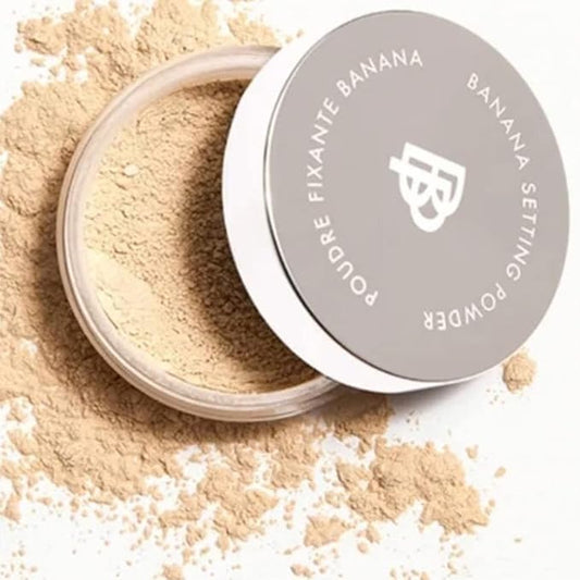 Bellapierre XL Banana Setting Powder | Lightweight Color-Correcting Powder with All Day Makeup Protection | Eliminates Blotchiness and Dark Under-Eye Circles | Talc-Free | Matte Tint - Medium - 1 Oz