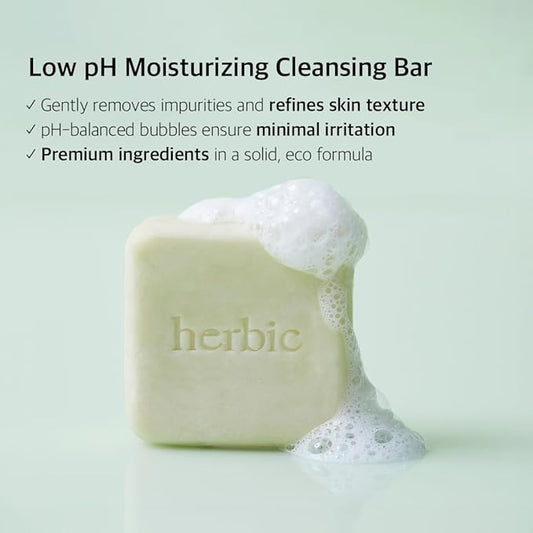 Toscana Daily Face Cleansing Bar - Low pH, Mild Exfoliating, Gentle Cleanser for Dry Skin, Pore and Sebum Care | Clean Beauty