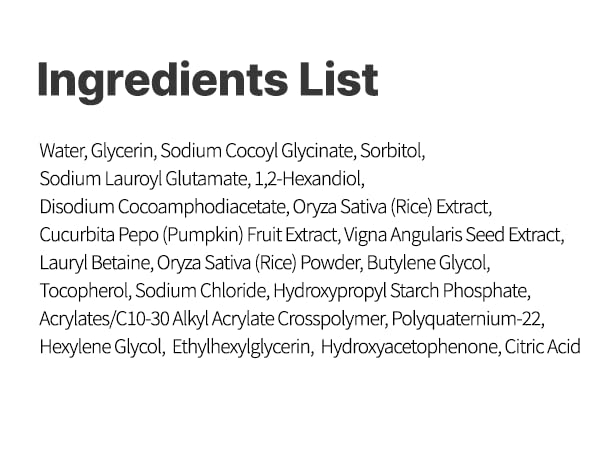 AQUA RICE FOAM CLEANSER | Facial Cleanser, Rice Extract Rice Powder Cleanser with Mild Cleansing, Glycerin,Vegan, Face Wash, Korean Skincareㅣ 160ml 5.4 Fl Oz