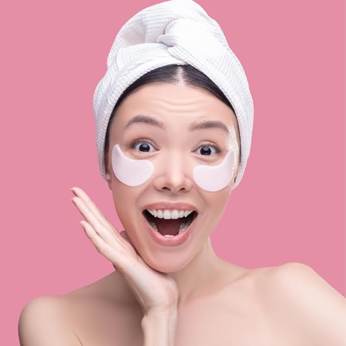 Bakuchiol Under Eye Mask – 6 Pairs Eye Patches for Puffy Eyes, Dark Circles, Fine Lines – Red Algae, Hyaluronic Acid, Natural & Biodegradable – Anti-Aging Hydrating Eye Treatment for Women & Men