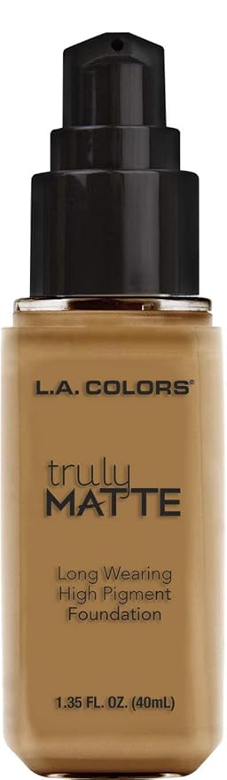 L.A. COLORS Truly Matte Foundation, Deep Tan CLM361