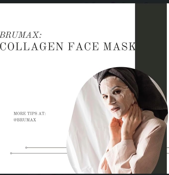 Bio-technology COLLAGEN Deep Face Mask, Hydrating Overnight Hydrogel Mask, Pore Minimizing, Elasticity Improvement, Beauty Mask, Organic, Vegan, Rich in Vitamin C, Aloe Vera, 34g x4ea