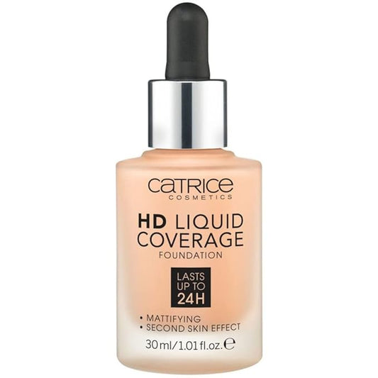 Catrice | HD Liquid Coverage Foundation | High & Natural Coverage | Vegan & Cruelty Free (035 | Natural Beige)
