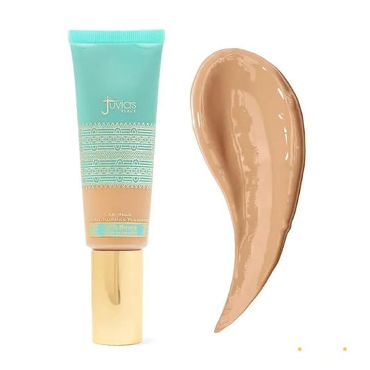 Juvia's Place I Am Magic Natural Radiance Foundation - 435PuntaCana- Full Coverage Liquid Foundation Makeup for Dry, Mature, Aging, and Combination Skin - Lightweight Longwear Base with Radiant Finish