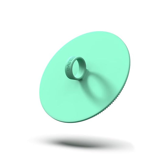 Boie USA Loop Body Scrubber - Soft Silicone-Like Exfoliating Shower Scrubber, Body Cleansing Brush - Hang-to-Wall Loofah Replacement - Body Exfoliator for All Skin Types - Mint