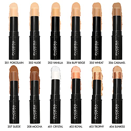 MISKEEN Concealer Stick Highlighter Pen Contour Stick, Concealer Full Coverage, Waterproof Concealer Creamy Stick Contour Makeup for Eyes and Dark Circles (207 SUEDE)
