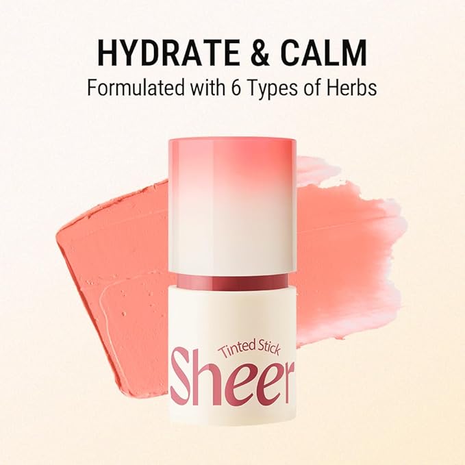 SHEER STICK BLUSH, 3 in 1 Multi stick, moisturizing, creamy, lightweight, versatile, easy to use on the go, blends effortlessly, 6g 0.2 Oz (03 PINK FROLLY, 0.2 Oz)