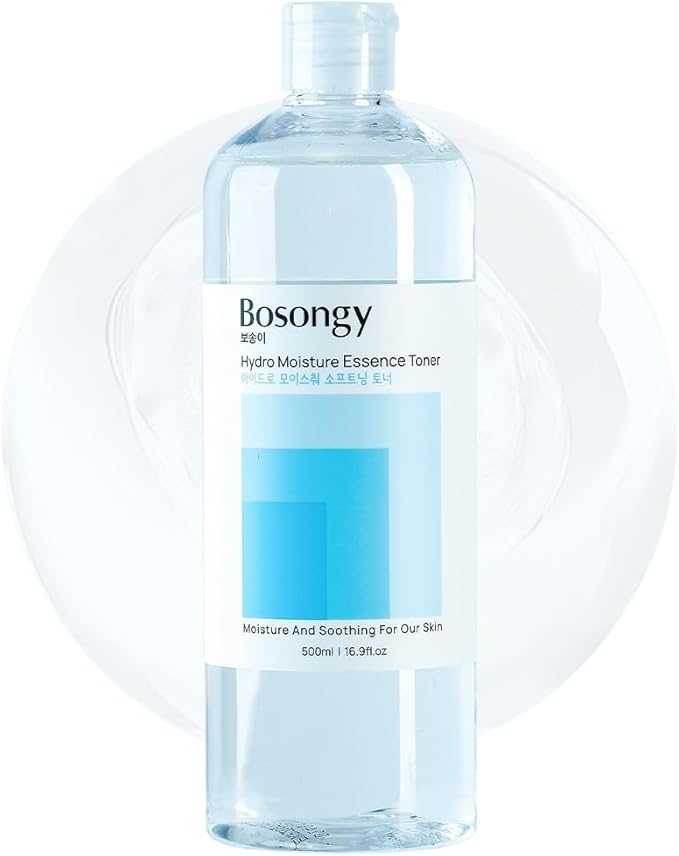Hydro Moisture Essence Toner 500ml(16.9fl.oz.) – Deep Nourishing Facial Toner for Dry & Sensitive Skin, Infused with Hyaluronic Acid, Panthenol & Ceramide | Korean Skincare