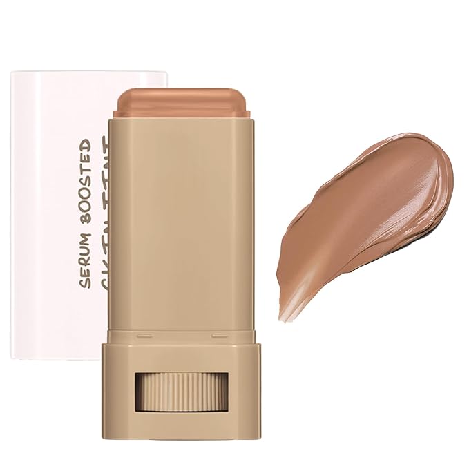 Beauty Balm Serum Boosted Skin Tint,Skin Tint Stick,Solid Tinted Moisturizing Serum Foundation Stick,Long-Lasting Moisturizing Flawless Face Makeup for Women (#06,18 g)