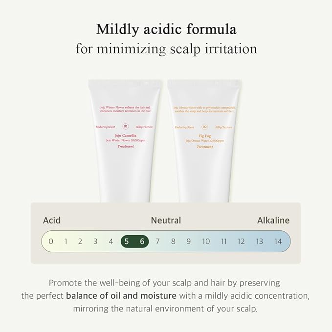 Refresh Moment Perfume Hair Treatment (02 Fig Fog) | Moisturize and Soften Hair | Vegan Conditioner for Oily Hair | Non-Greasy Formula | Fruity-Woody Fragrance | 5.07 fl. oz