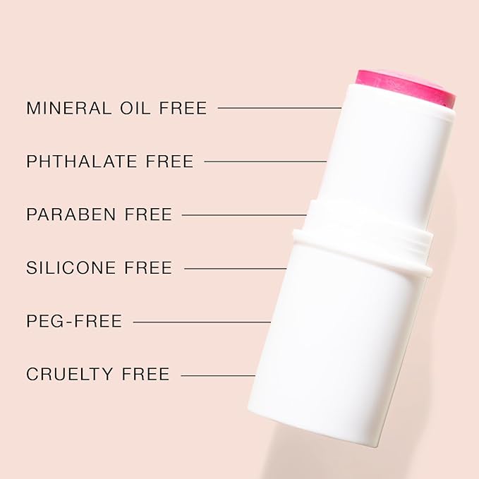 BOOM! by Cindy Joseph BoomStick Peony Pink - 3-in-1 Cream Blush Stick for Eyes, Lips & Cheeks - Cruelty-Free, Long-Wearing, Blendable, Buildable Lip & Cheek Tint - Multi-Use Makeup for All Skin Types