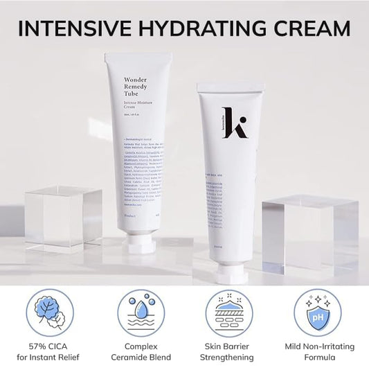 Korean Moisturizer with CICA (Redness Relief) & Ceramide (Barrier Repair) for Hydrating Face Care, 1.69 Fl Oz