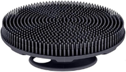Silicone Body Scrubber, Handheld Shower Cleansing Brush, Black