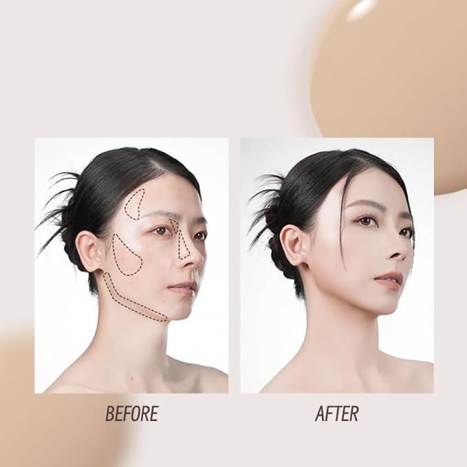 1PC Iskinyo Liquid Highlighter Contour Blusher Concealer Color Corrector, Stay Long Lasting Moisturizing Liquid Makeup Facial Highlighter, Create 3D Makeup (02#, 2.8g)