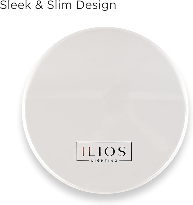 LED Compact Mirror with Light and 1x and 10x Magnifying Mirror in 5-inch mini Size Ideal for Trave