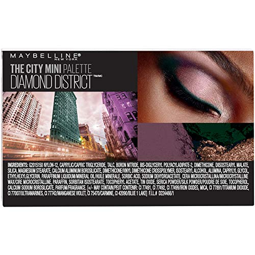 Maybelline New York The City Mini Eyeshadow Palette Makeup, Diamond District, 0.14 Oz