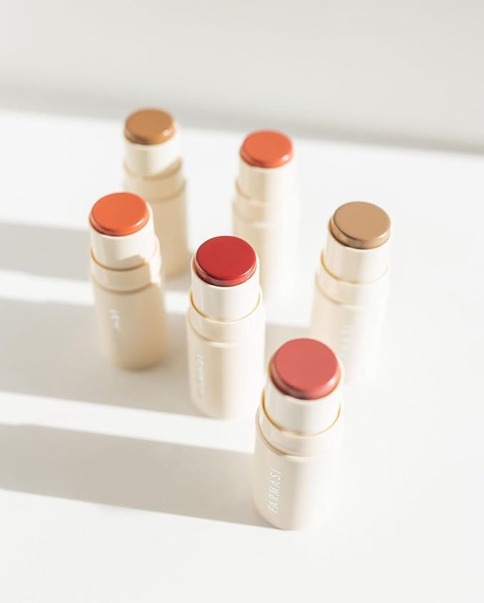 FARMASi Blush Stick, Radiant & Cheerful – Vitamin E-Infused, Comfortable Matte for Lips & Cheeks, 0.14 oz / 4 g, Joy
