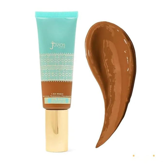 Juvia's Place I Am Magic Natural Radiance Foundation - 305Cameroon - Full Coverage Liquid Foundation Makeup for Dry, Mature, Aging, and Combination Skin - Lightweight Longwear Base with Radiant Finish