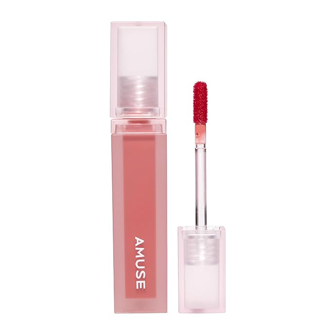 Amuse SEOUL DEW VELVET TINT 01 BOKSOONGA BLOSSOM | Soft matte peach | Velvety, matte, moisturizing, long-lasting color, transfer proof, vegan