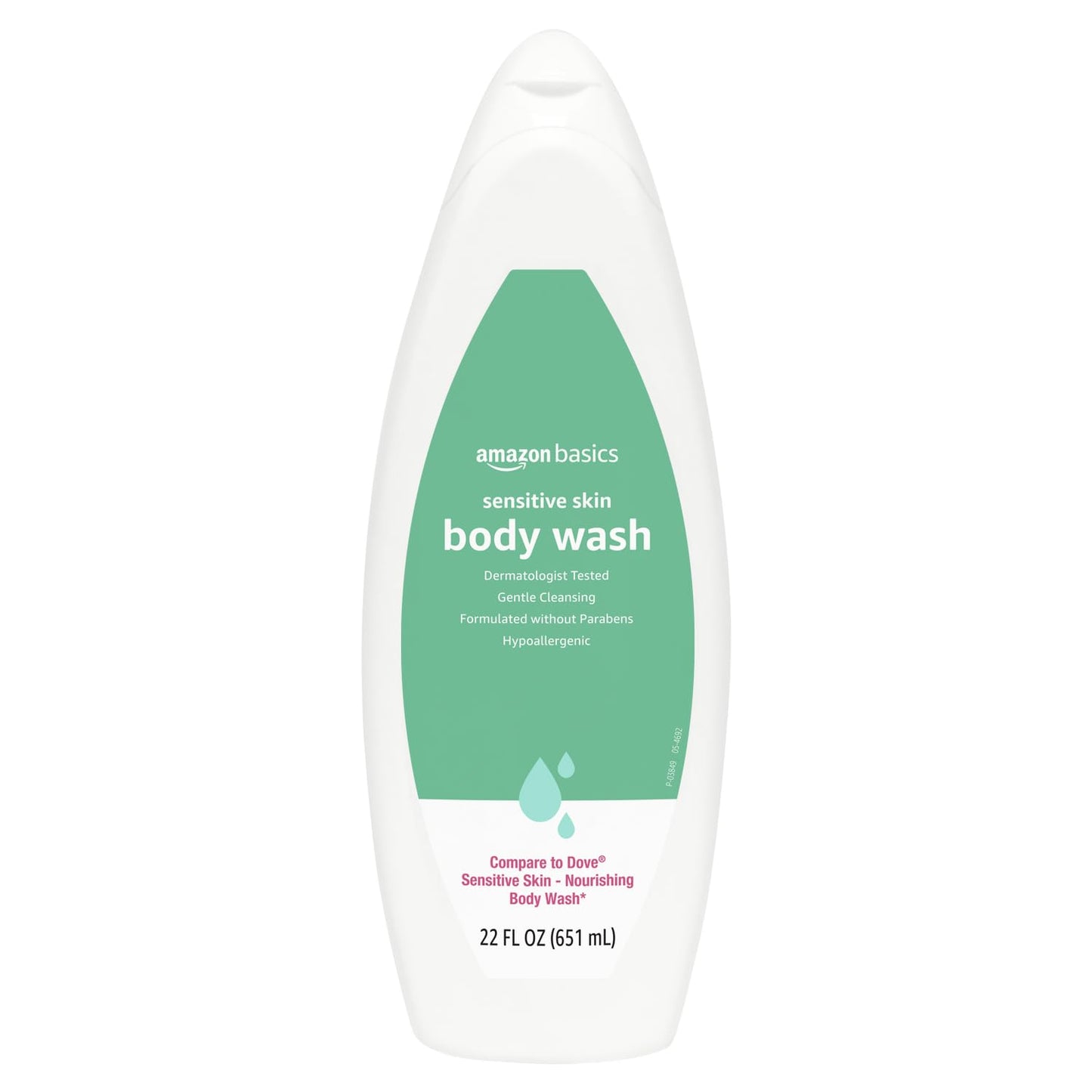 Amazon Basics Body Wash for Sensitive Skin, Hypoallergenic 22 fl oz (Pack of 1)