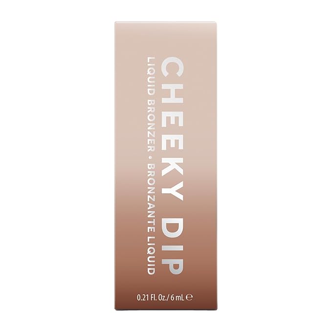 W7 Cheeky Dip Liquid Bronzer - Pigmented Face Bronzing Makeup - Satin Matte Finish - Fierce