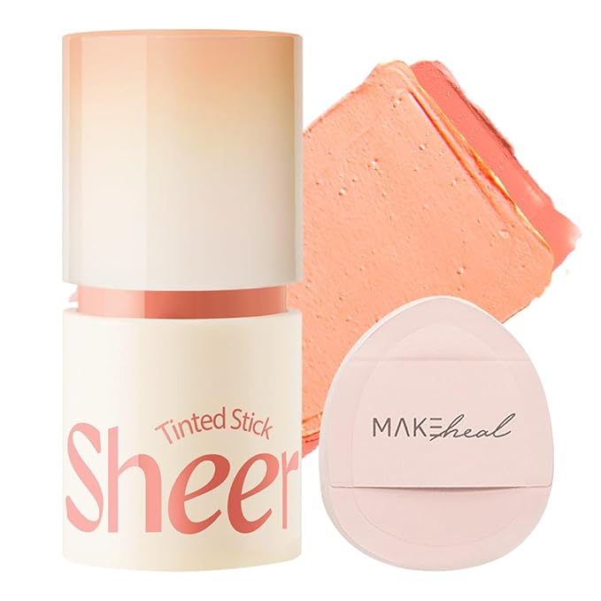SHEER STICK BLUSH, 3 in 1 Multi stick, moisturizing, creamy, lightweight, versatile, easy to use on the go, blends effortlessly, 6g 0.2 Oz (05 PERSIMMON, 0.2 Oz)