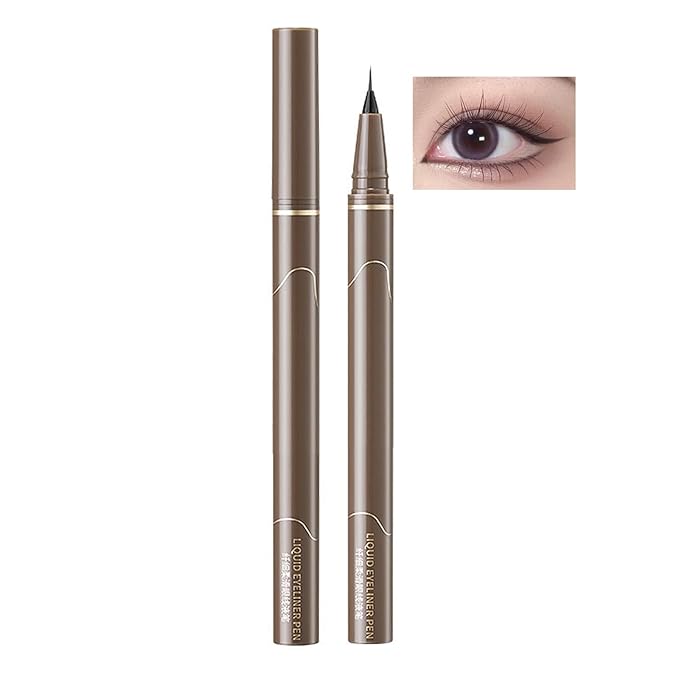 Black Liquid Eyeliner, Liquid Eye Liner Waterproof And Smudge Proof Eyeliner Makeup, High-Pigmented Liquid Eyeliner Pen For Women Long-Lasting Wear, Felt Tip, Smooth, Quick Drying, Lightweight