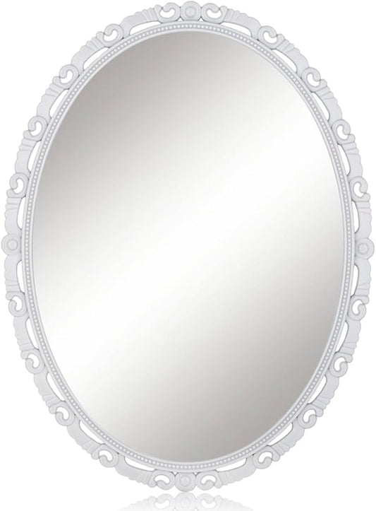 Magnetic Locker Mirror, 5"x7"Real Glass Small Mirrors for Locker with Magnetic Backing, for School Locker, Bathroom, Household Refrigerator, Locker Accessory, Workshop Toolbox or Office Cabinet(Gray)